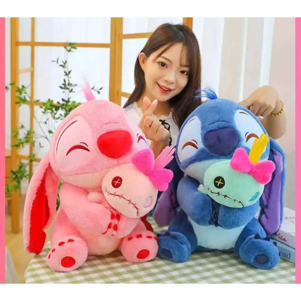 Pelúcia Stitch ou Angel + Xepa – Um Combo de Fofura e Aconchego! 💙💖