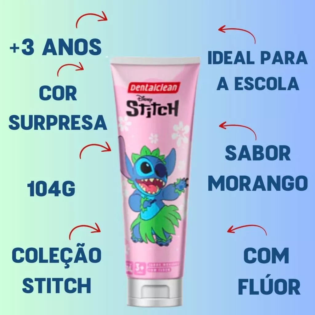 Kit de Escovas de Dente Stitch – Cuide do Seu Sorriso com Estilo! 💙🦷
