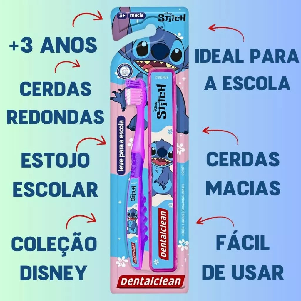Kit de Escovas de Dente Stitch – Cuide do Seu Sorriso com Estilo! 💙🦷