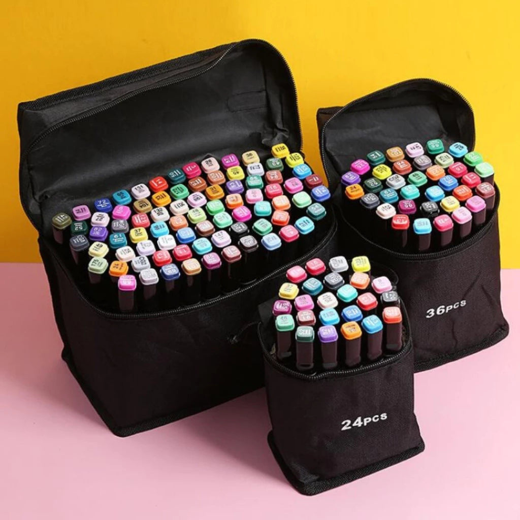 Kit de Canetas Touch Ponta Dupla – Dê Vida ao Seu Stitch! 💙