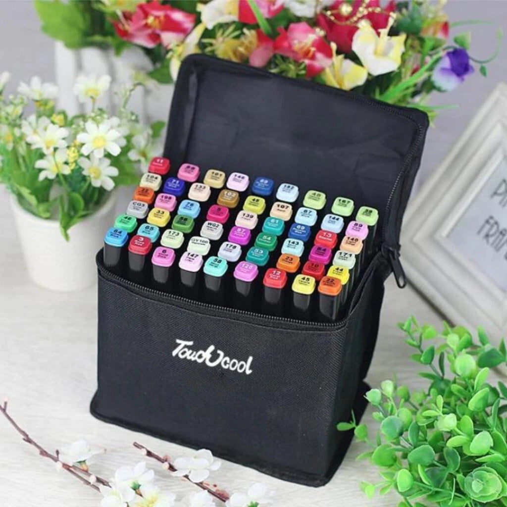 Kit de Canetas Touch Ponta Dupla – Dê Vida ao Seu Stitch! 💙