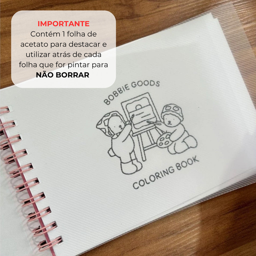 Livro de Colorir Bobbie Goods + Canetinhas | Into the Garden – Plantas, Flores e Animais