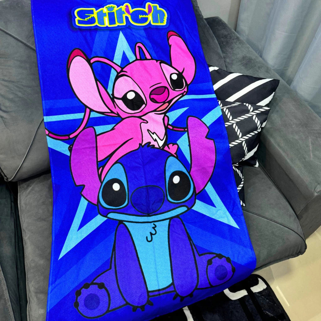 Toalha de Banho Infantil Stitch: Conforto e Diversão Após o Banho!