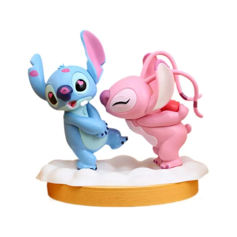 Miniatura Decorativa Stitch & Angel - Colecionável Apaixonante! 💖🌈