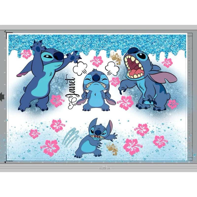 Copo Térmico Stitch Personalizável 🥤✨ - 1200ml de Estilo e Praticidade! 💙
