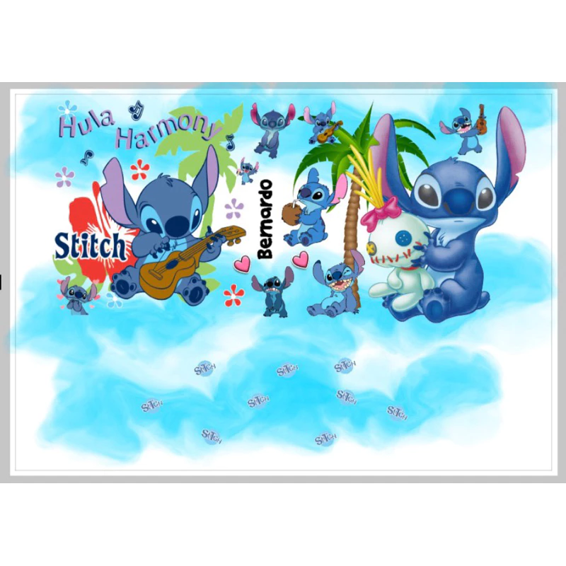 Copo Térmico Stitch Personalizável 🥤✨ - 1200ml de Estilo e Praticidade! 💙