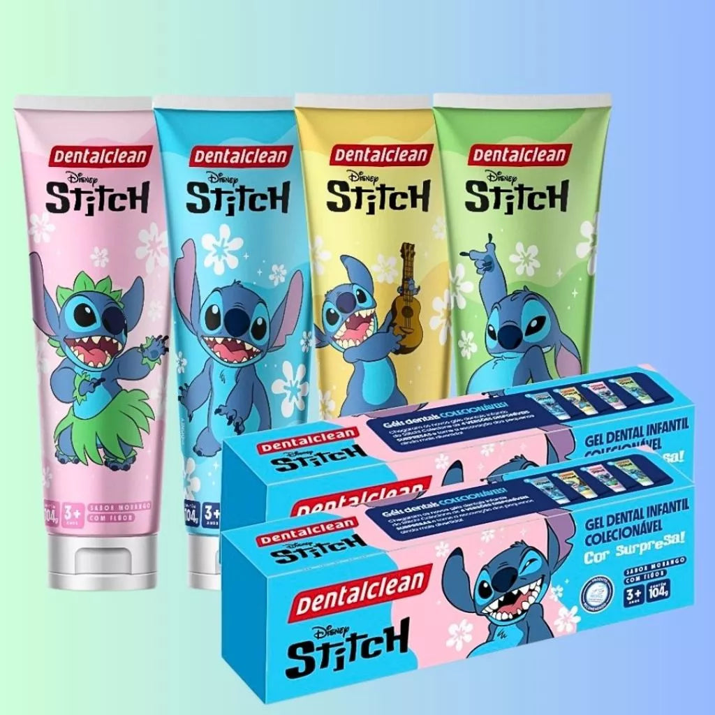 Kit de Escovas de Dente Stitch – Cuide do Seu Sorriso com Estilo! 💙🦷