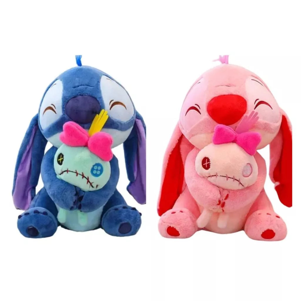Pelúcia Stitch ou Angel + Xepa – Um Combo de Fofura e Aconchego! 💙💖