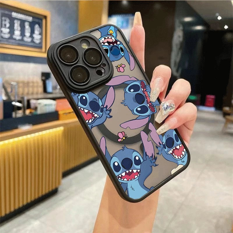 Capinha MagSafe Stitch Fosca – Estilo e Conforto para Seu iPhone! 📱✨