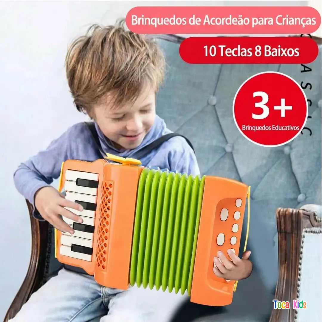 Sanfona Infantil – Brinquedo Musical Educativo | Toca Kids