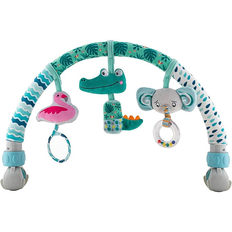 Arco de Atividades Universal para Carrinho e Bebê Conforto – Móbile Sensorial