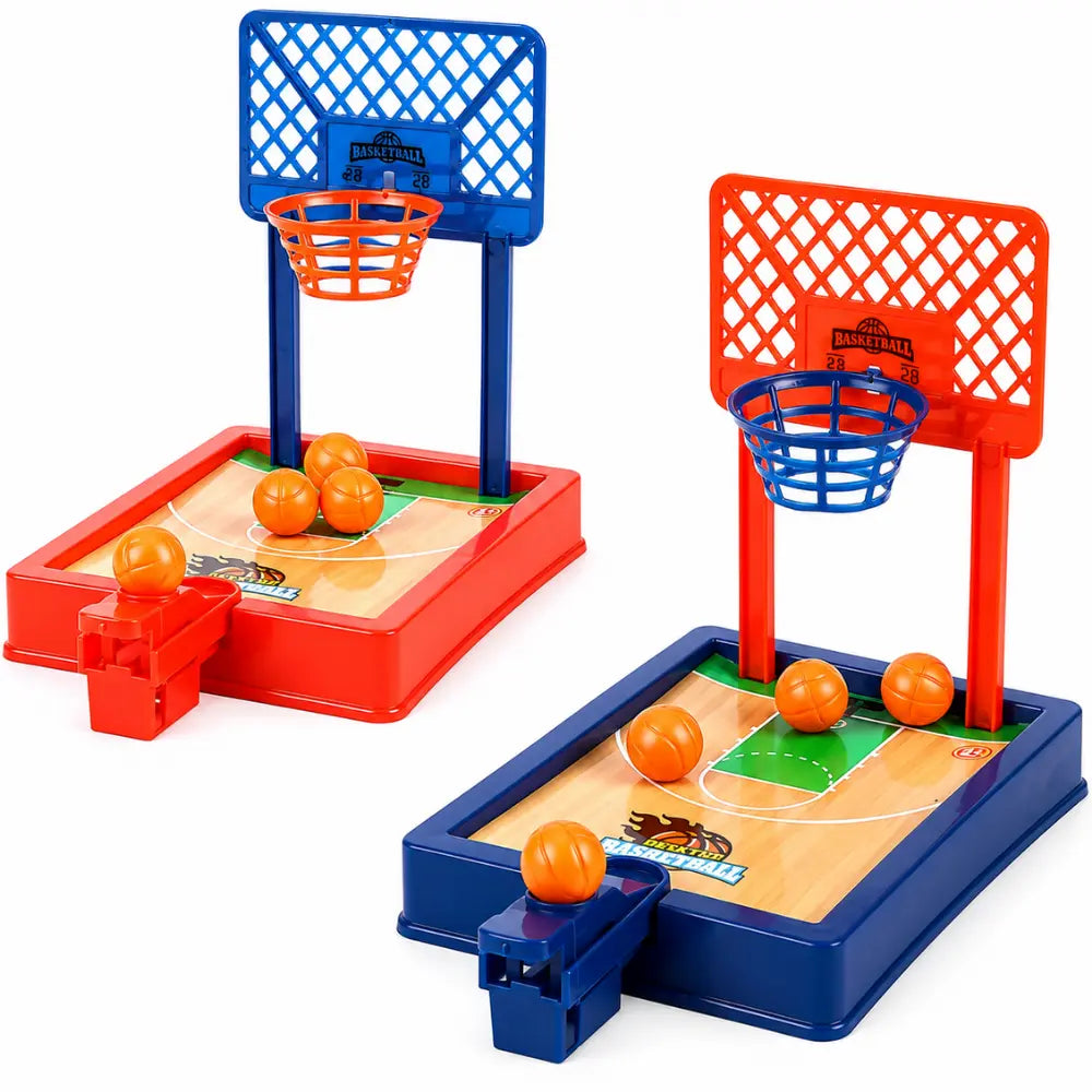 Basquete de mesa infantil disponível em diferentes combinações de cores