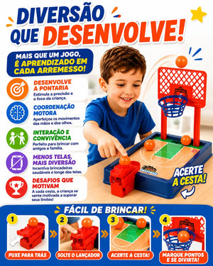 Benefícios do basquete de mesa infantil para coordenação motora e brincadeira
