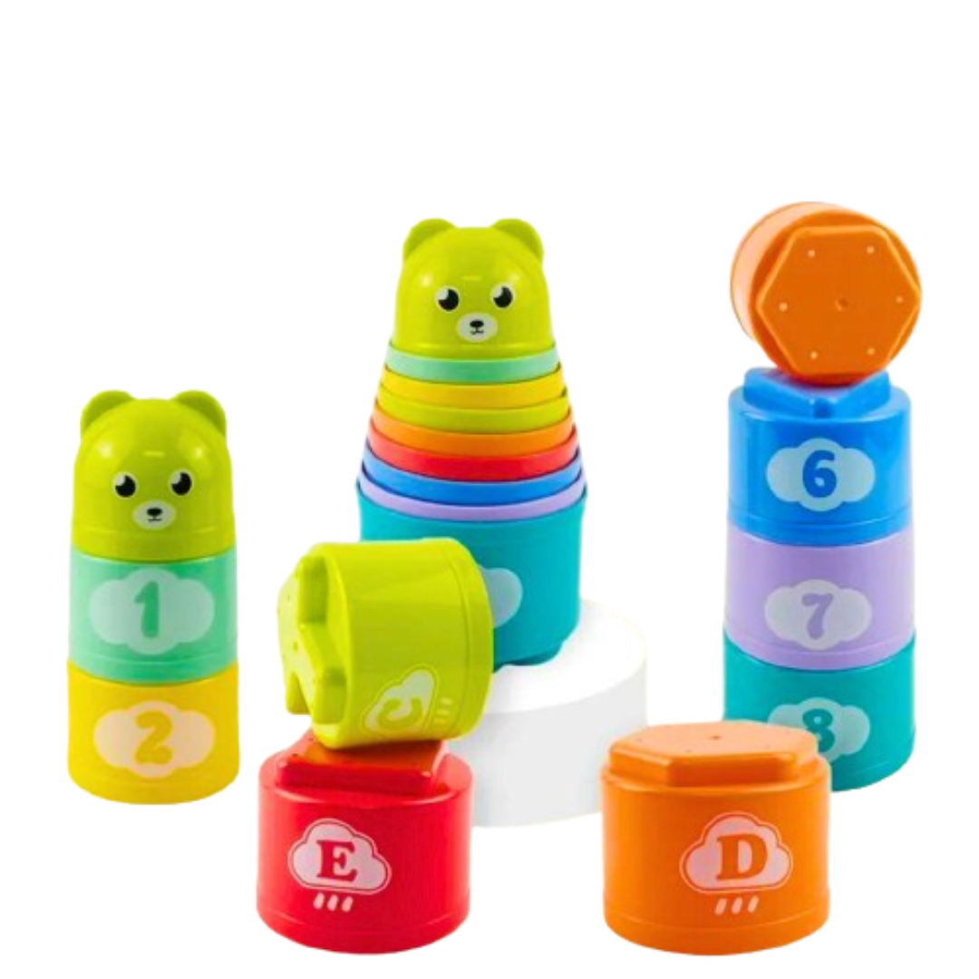 Kit Educativo de Empilhar – Brinquedo de Coordenação Motora Montessori