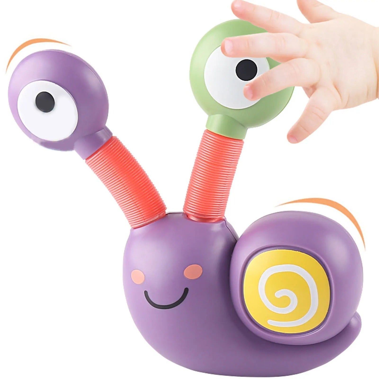 Caracol Luminoso Pop Tubes – Brinquedo Sensorial Fidget para Crianças