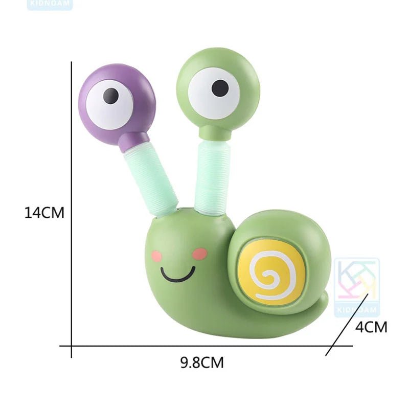 Caracol Luminoso Pop Tubes – Brinquedo Sensorial Fidget para Crianças