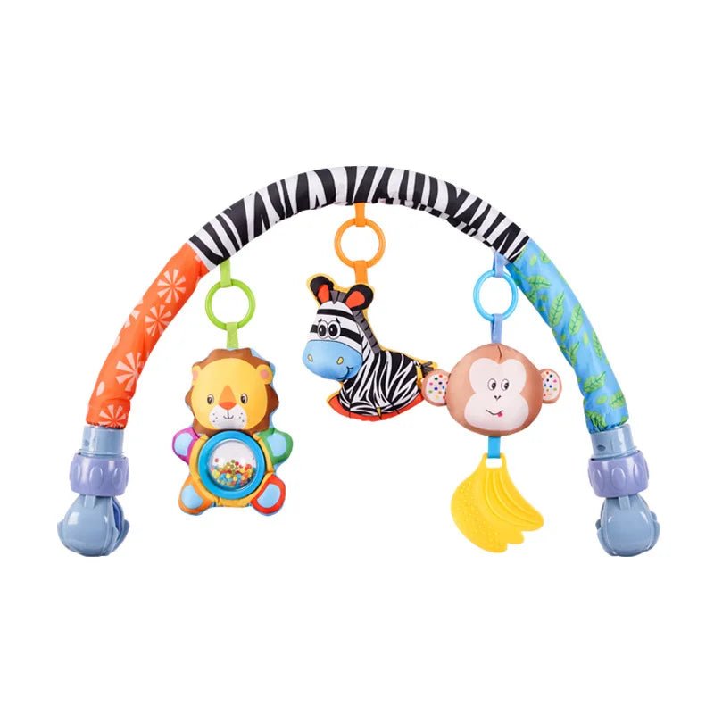 Arco de Atividades Universal para Carrinho e Bebê Conforto – Móbile Sensorial