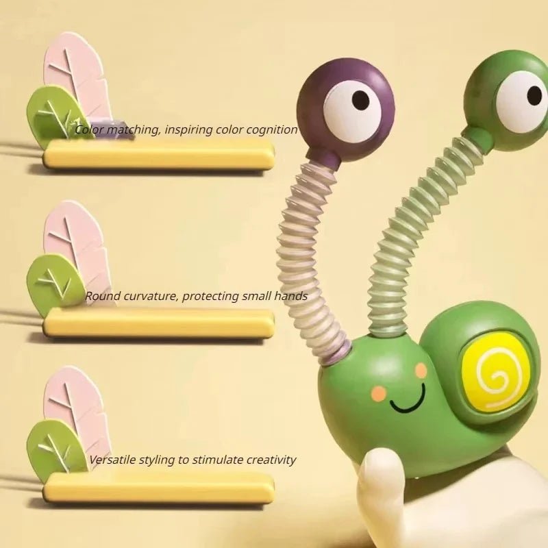 Caracol Luminoso Pop Tubes – Brinquedo Sensorial Fidget para Crianças