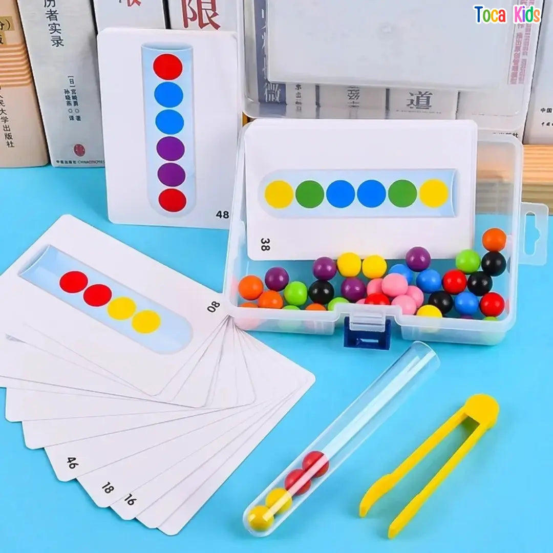 Kit Brinquedo Montessori – Concentração, Lógica e Treino Motor para Crianças