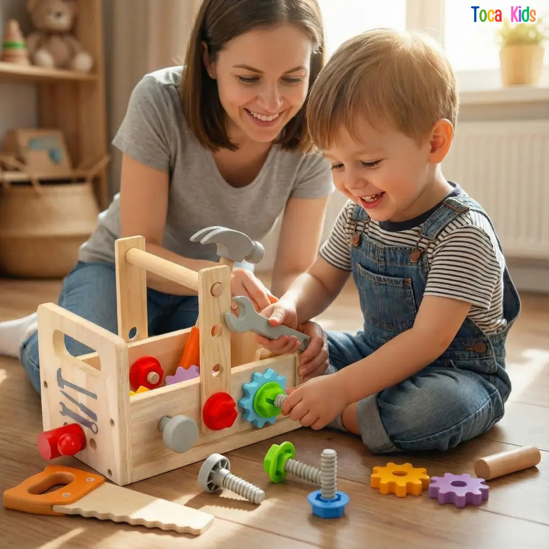 Kit de Ferramentas Infantil Montessori – Brinquedo Educativo de Ferramentas