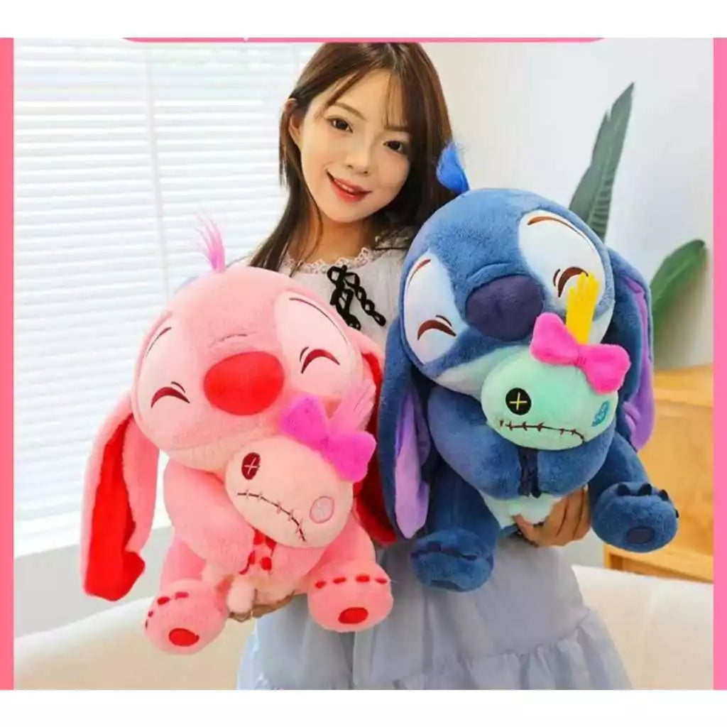 Pelúcia Stitch ou Angel + Xepa – Um Combo de Fofura e Aconchego! 💙💖