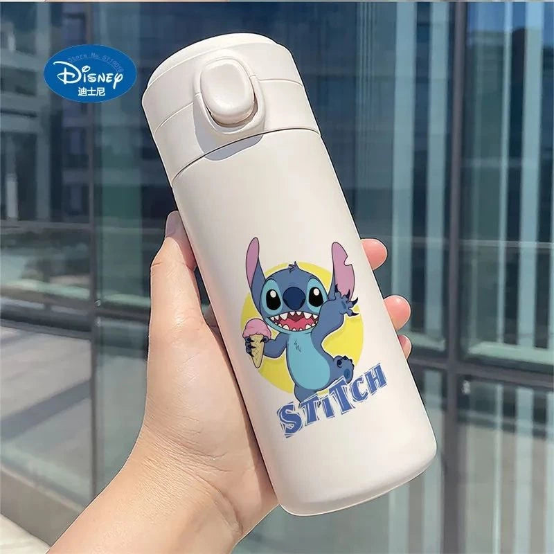 Garrafa Térmica Stitch e Angel – Mantenha Suas Bebidas na Temperatura Perfeita com Muita Fofura! 💙💜