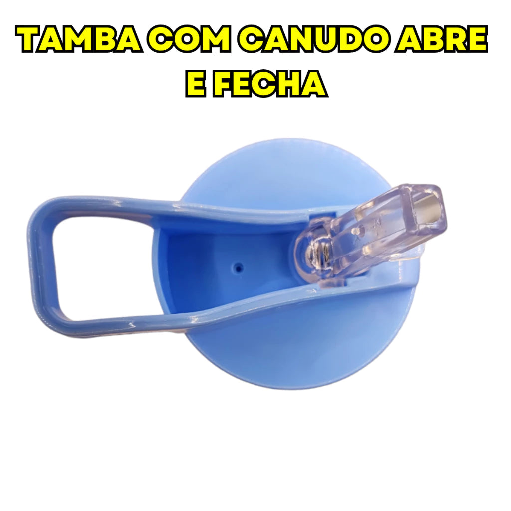 Squeeze com Canudo do Stitch – Praticidade e Estilo para o Seu Dia! 💙✨