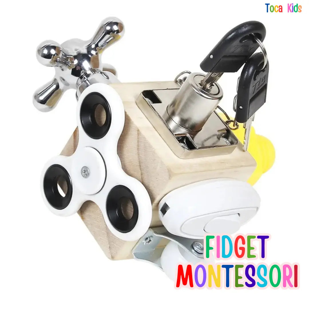 Brinquedo Sensorial Fidget Montessori – Estimulação e Foco para Crianças