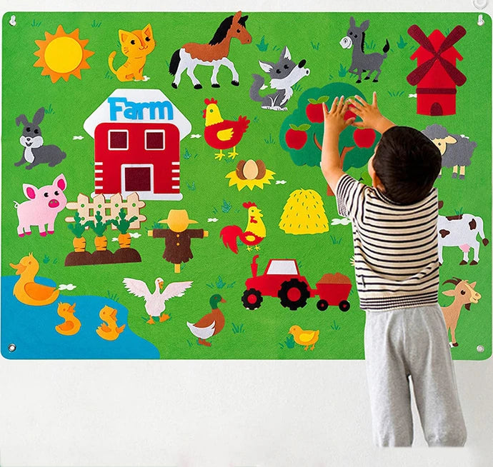 Mural Interativo Montessori – Brinquedo Educativo de Atividades | Toca Kids
