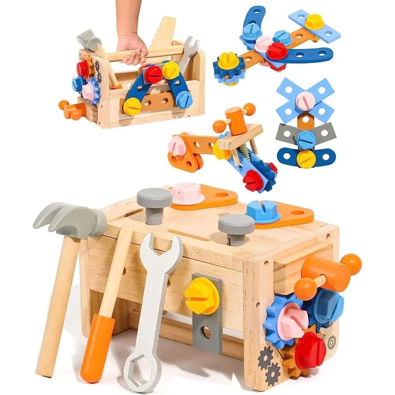 Kit de Ferramentas Infantil Montessori – Brinquedo Educativo de Ferramentas