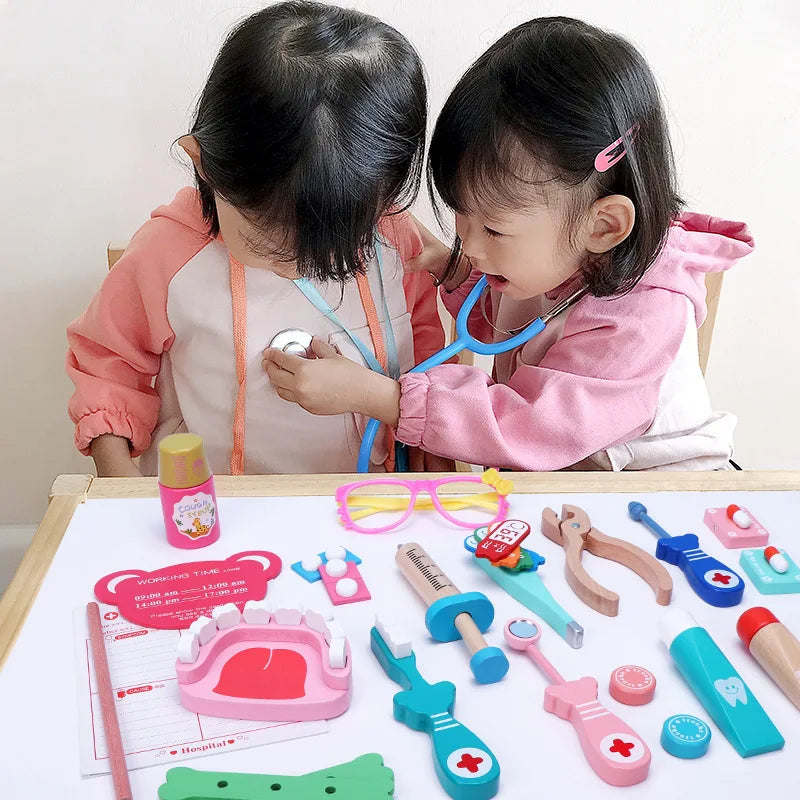 Kit Médico Educativo Infantil – Brinquedo de Profissão para Crianças