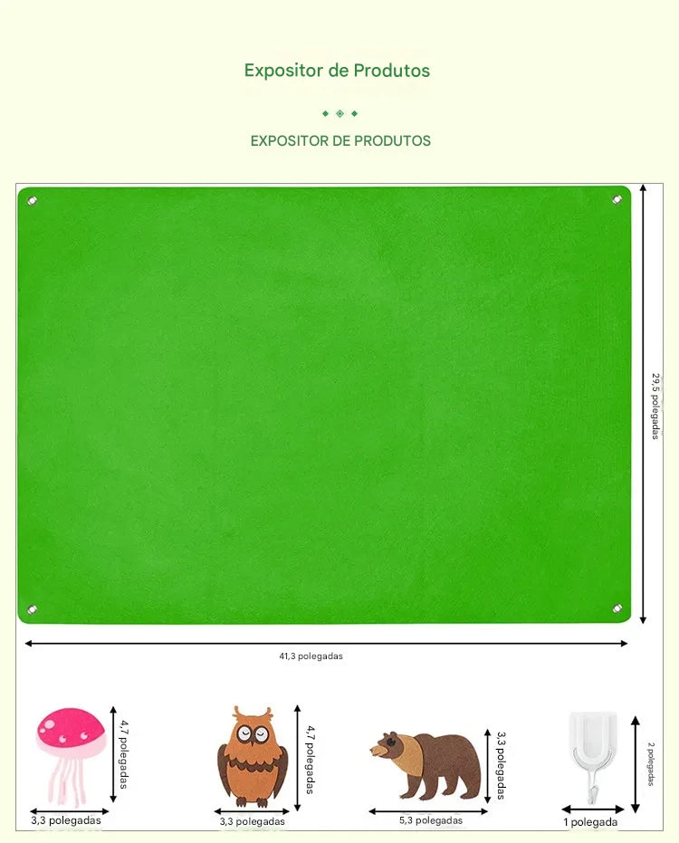 Mural Interativo Montessori – Brinquedo Educativo de Atividades | Toca Kids