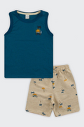 Conjunto Regata Infantil Menino Skate Alakazoo Laranja ou Azul