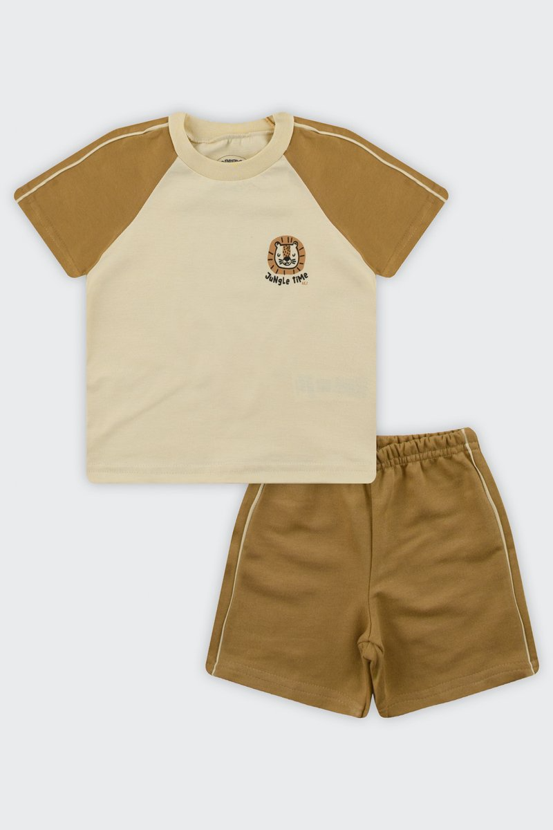 Conjunto Bebê Menino Jungle Time Alakazoo Bege