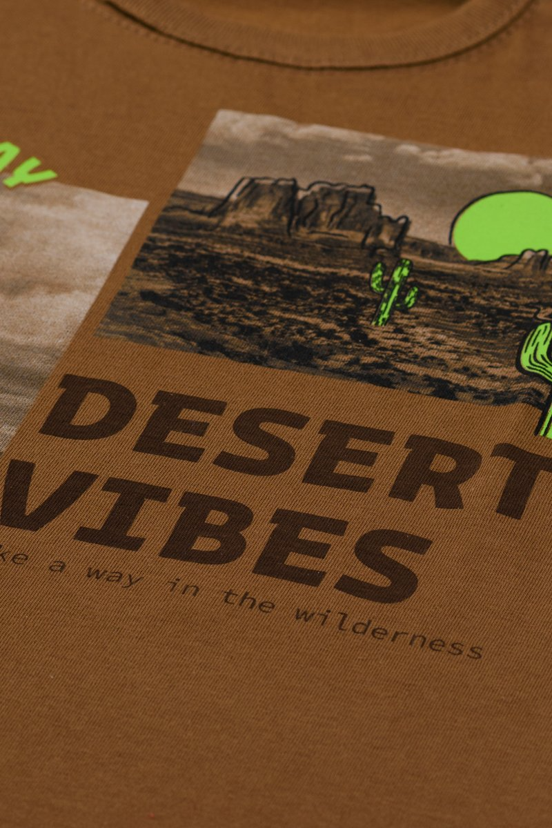 Conjunto Infantil Menino Desert Vibes Fakini Canela
