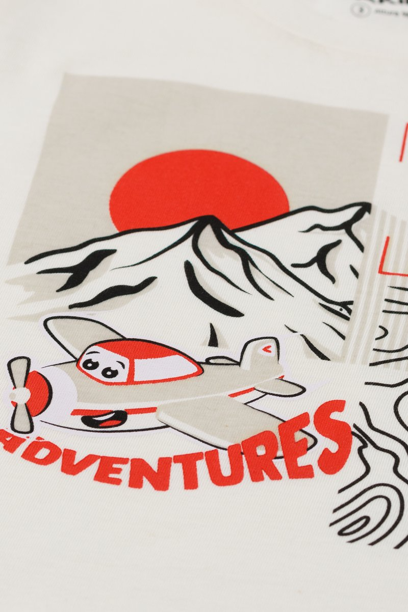Conjunto Infantil Menino Adventures Fakini Marfim