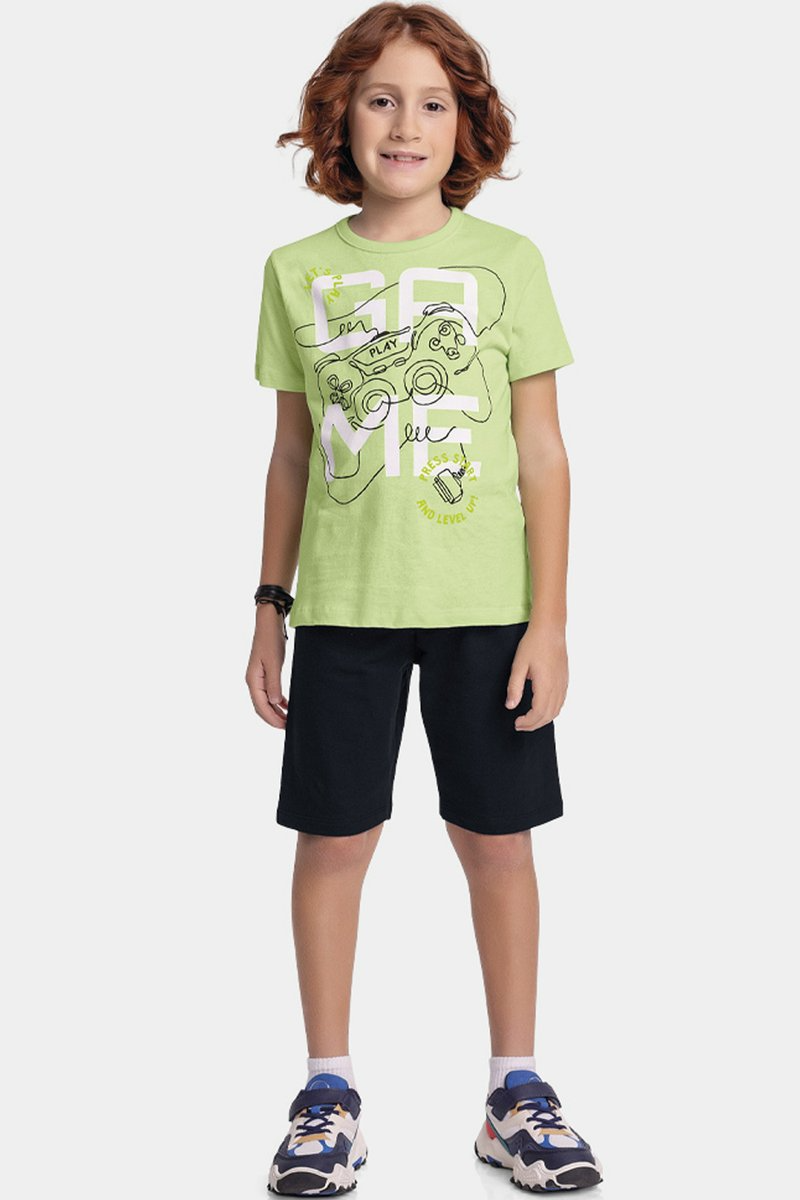 Conjunto Infantil Menino Game Fakini Verde