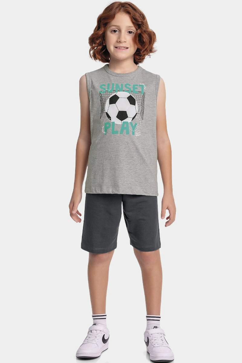 Conjunto Regata Infantil Menino Sunset Play Fakini Mescla