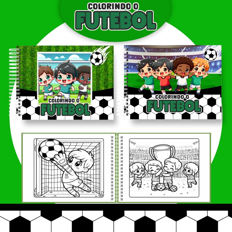 Livro de Colorir Bobbie Goods Futebol - Toca Kids