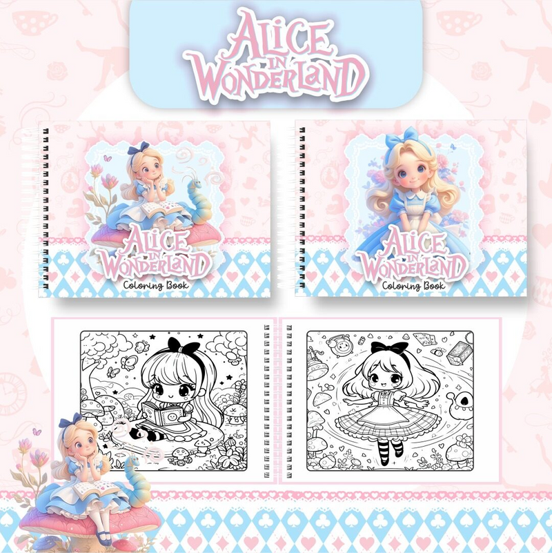Livro de Colorir Bobbie Goods Alice no País das Maravilhas - Toca Kids