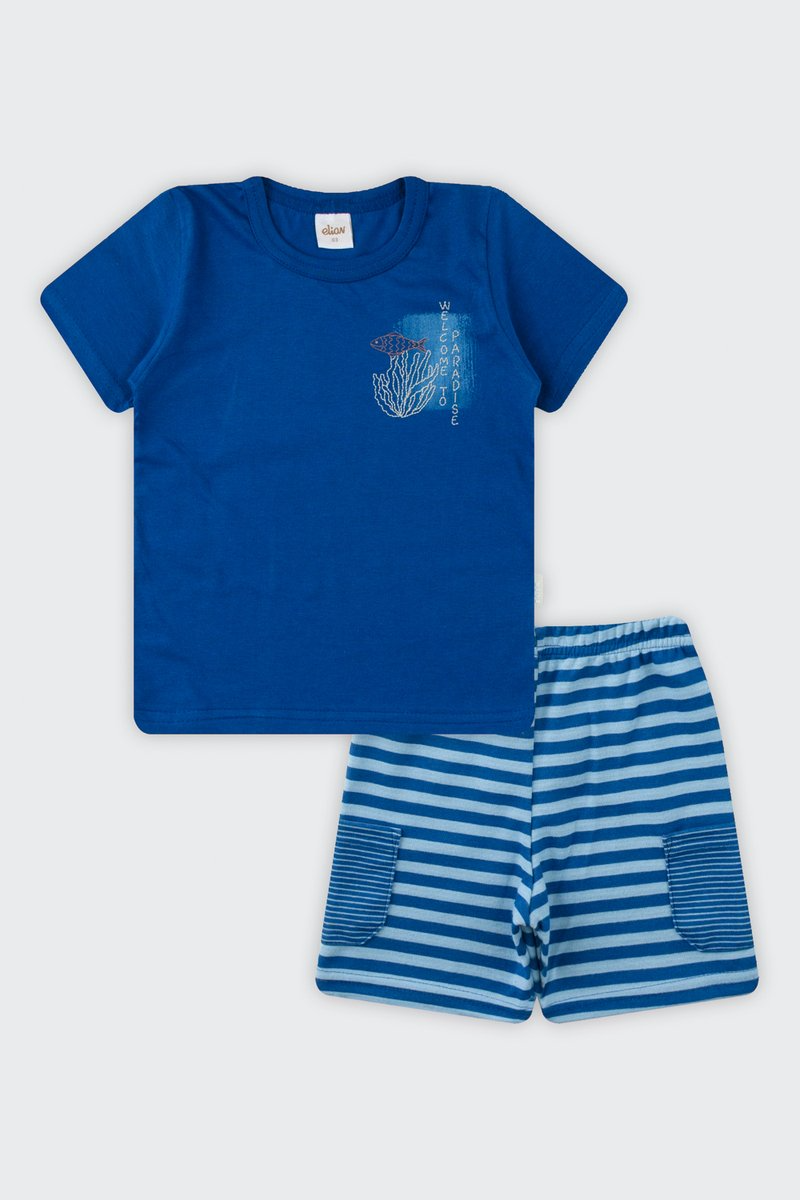 Conjunto Regata Infantil Menino Skate Alakazoo Azul