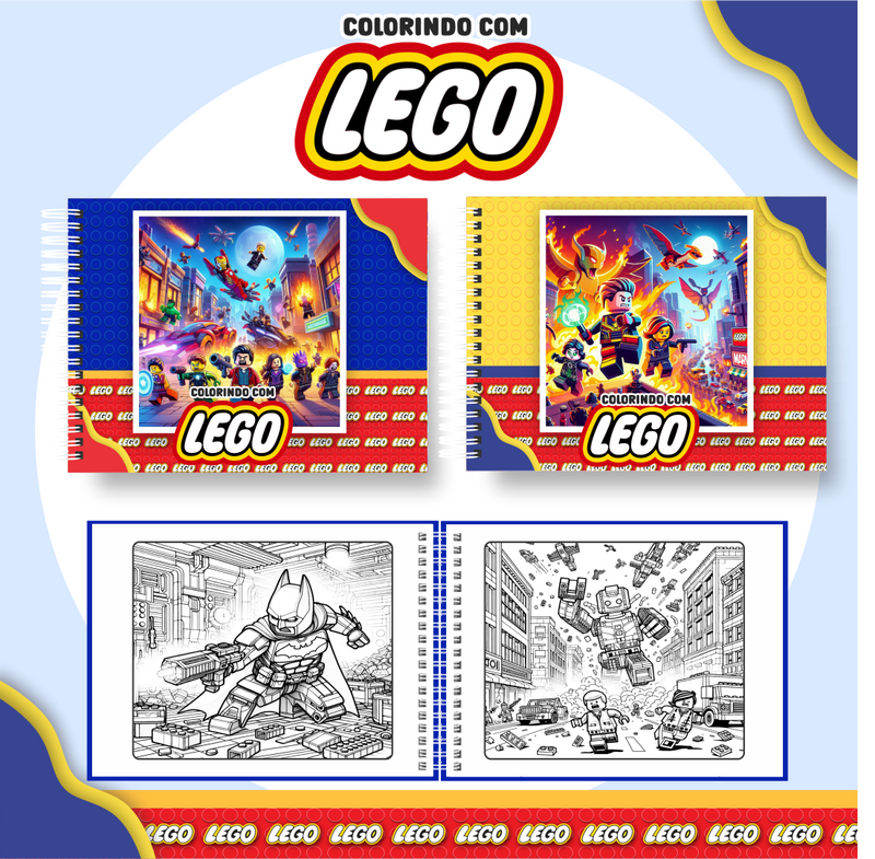 Livro de Colorir Bobbie Goods Lego - Toca Kids