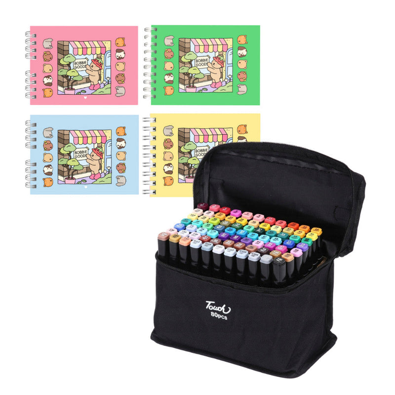 Livro de Colorir Bobbie Goods + Canetinhas | Into the Garden – Plantas, Flores e Animais