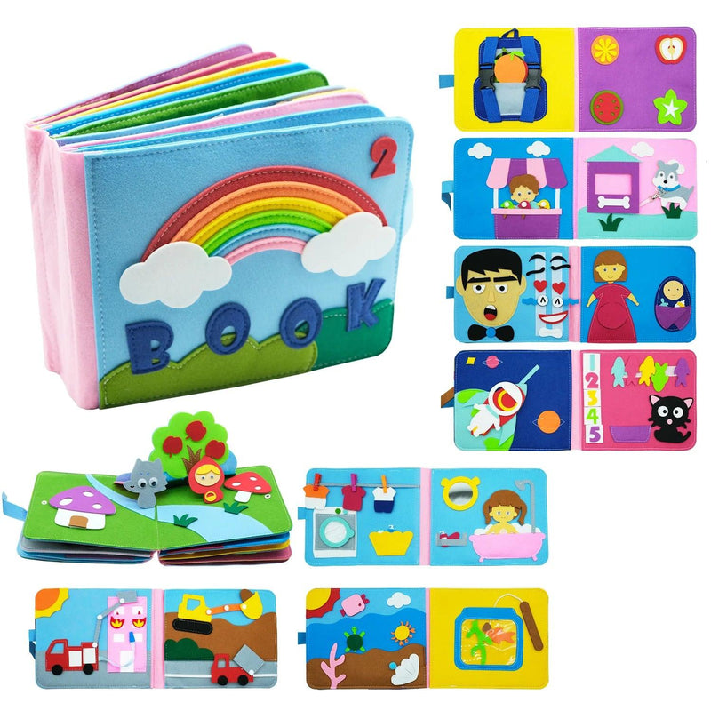 Livro de Pano Educativo Sensorial