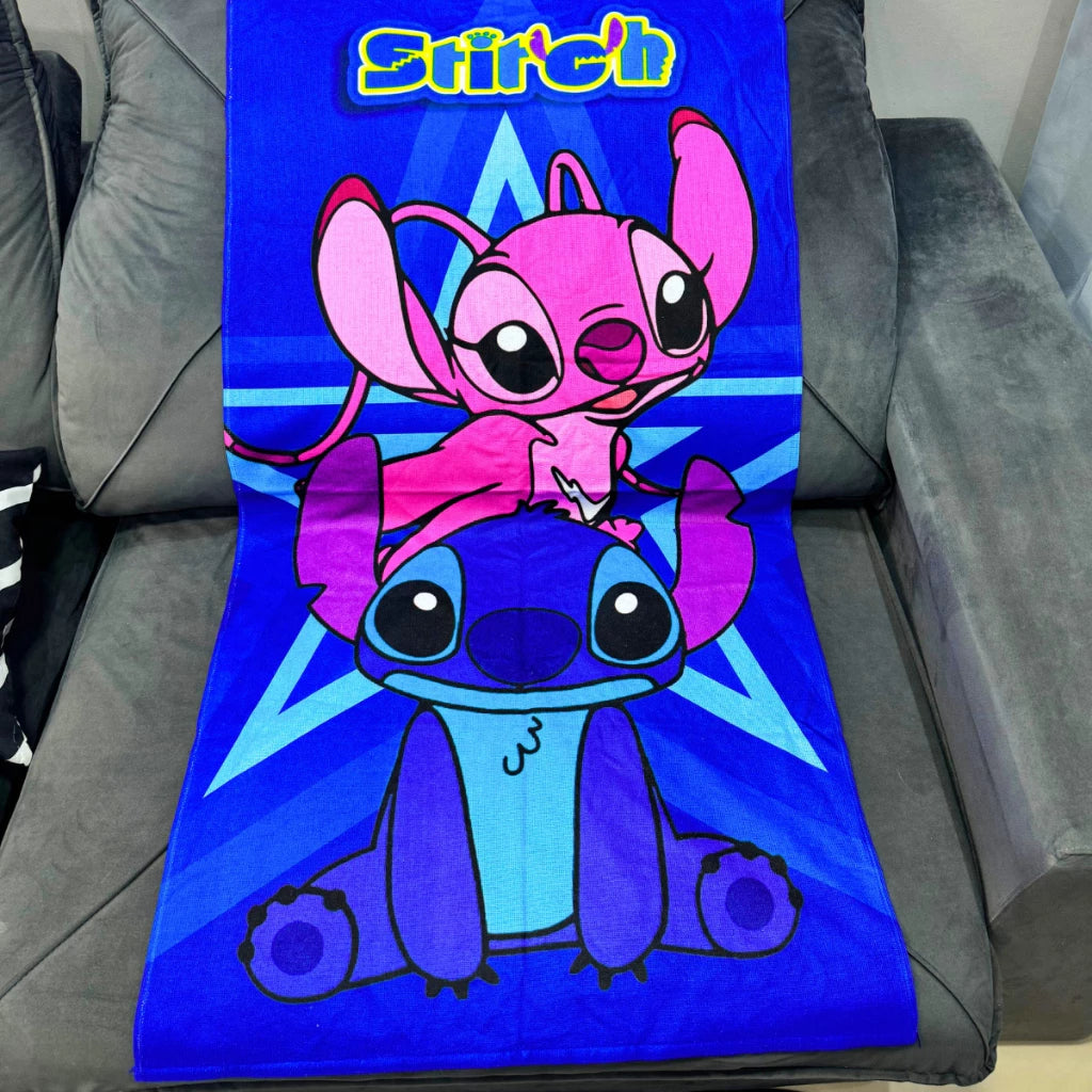 Toalha de Banho Infantil Stitch: Conforto e Diversão Após o Banho!