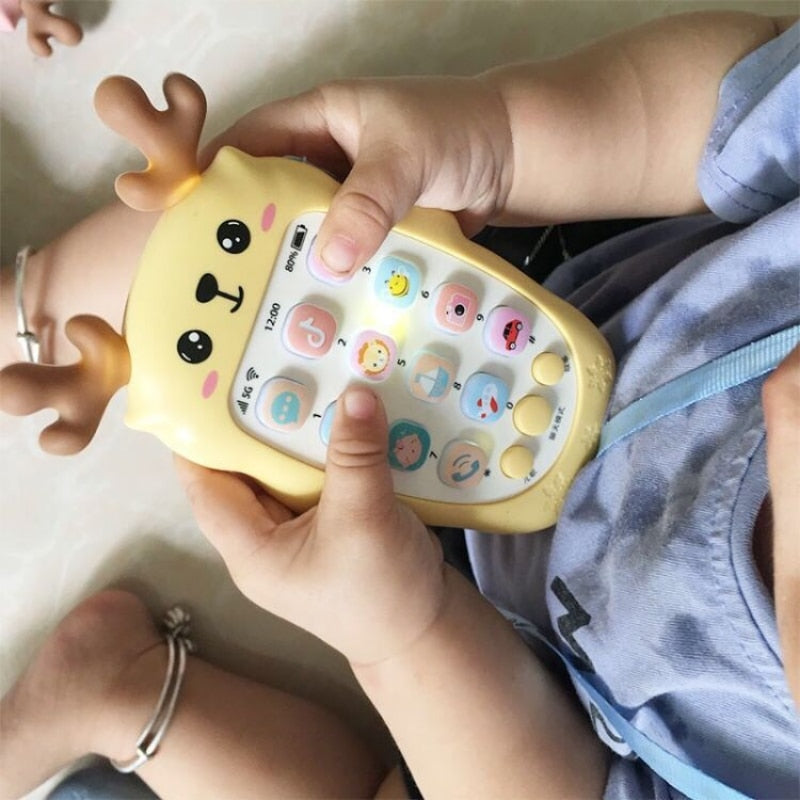 Celular Baby Bilíngue - Brinquedo Eletrônico com Músicas, Sons e Funções Educativas