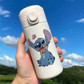 Garrafa Térmica Stitch e Angel – Mantenha Suas Bebidas na Temperatura Perfeita com Muita Fofura! 💙💜
