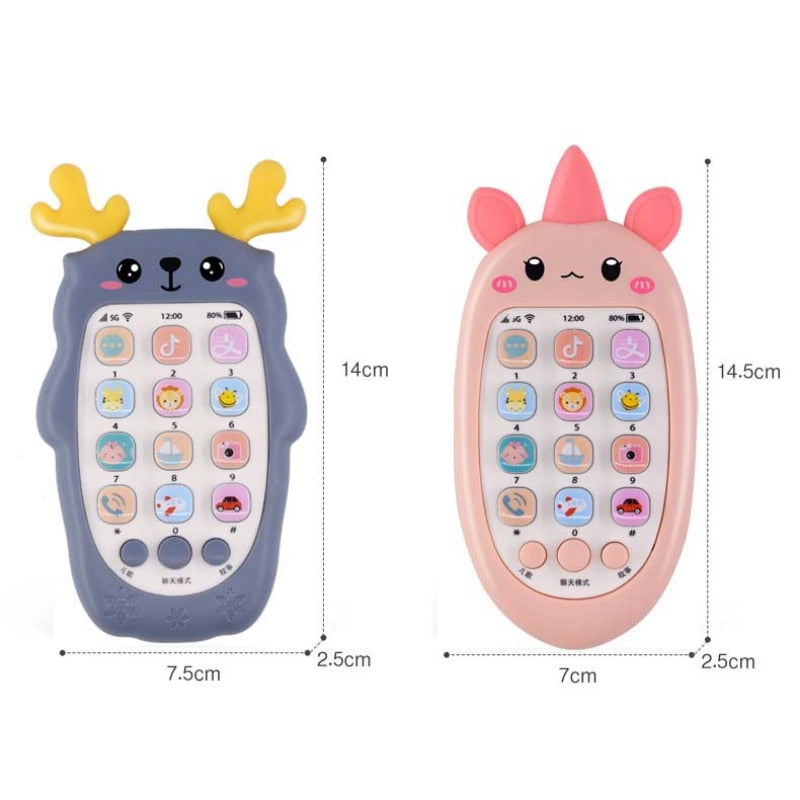 Celular Baby Bilíngue - Brinquedo Eletrônico com Músicas, Sons e Funções Educativas