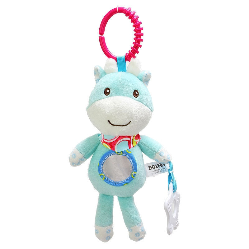 Chocalho de Atividades com Bichinhos Divertidos - Brinquedo Sensorial para Bebê