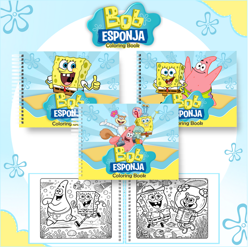 Livro de Colorir Bobbie Goods Bob Esponja - Toca Kids